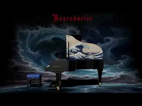 Bösendorfer The Great Wave Off Kanagawa 214VC Grand